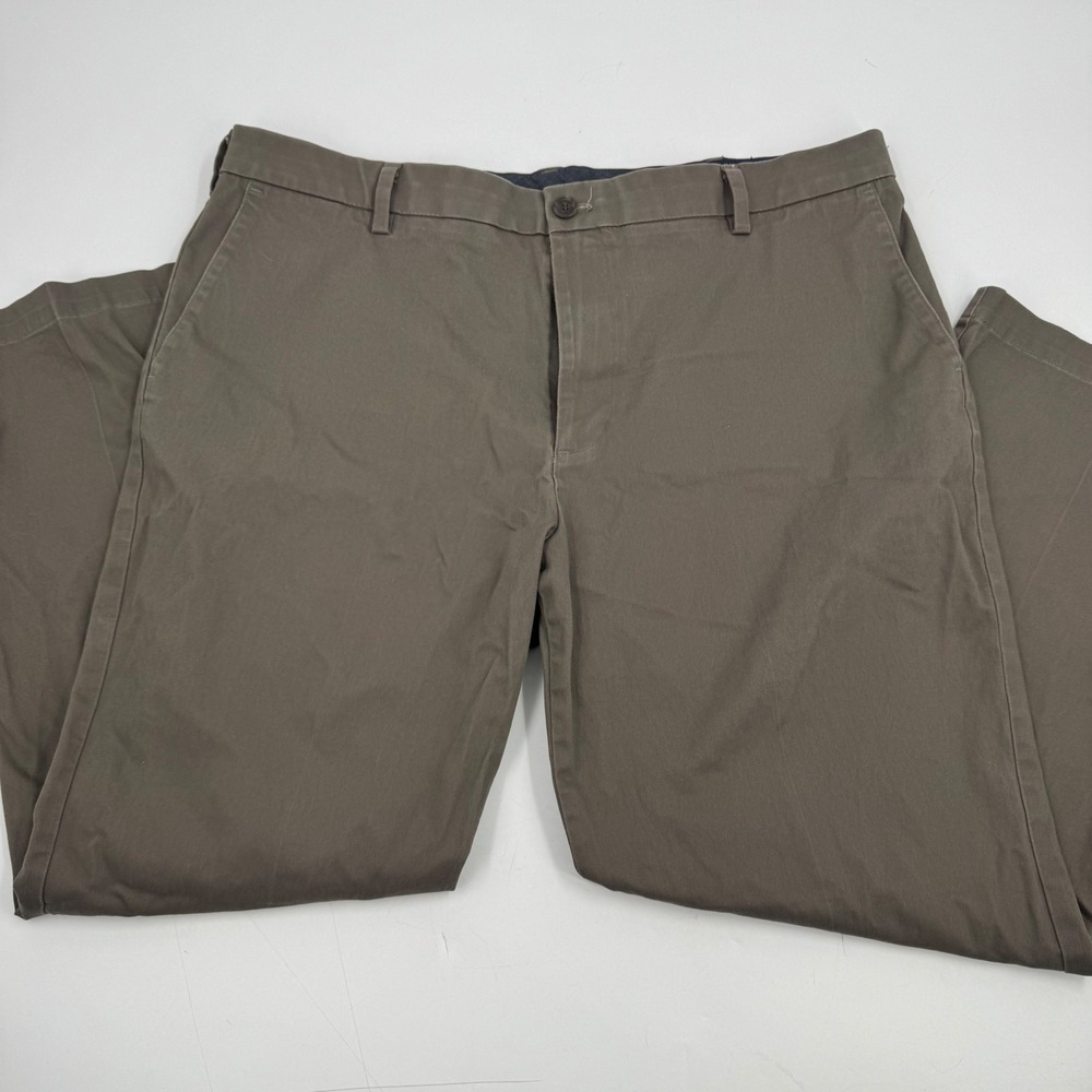 Dockers Classic Mens Khaki Pants 40x30 Signature Flex‎ Comfort Flat Front Casual